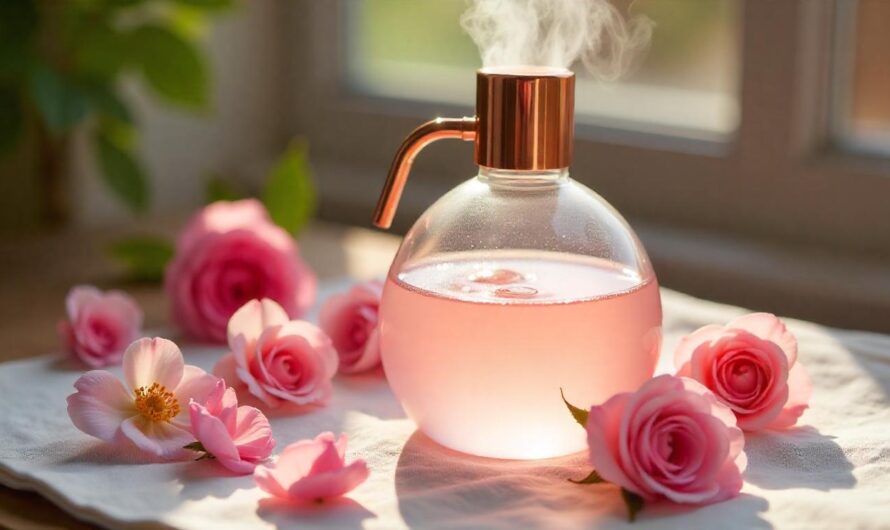 Strahlende Haut durch Naturkosmetik: Hyaluron Serum mit Rosenwasser